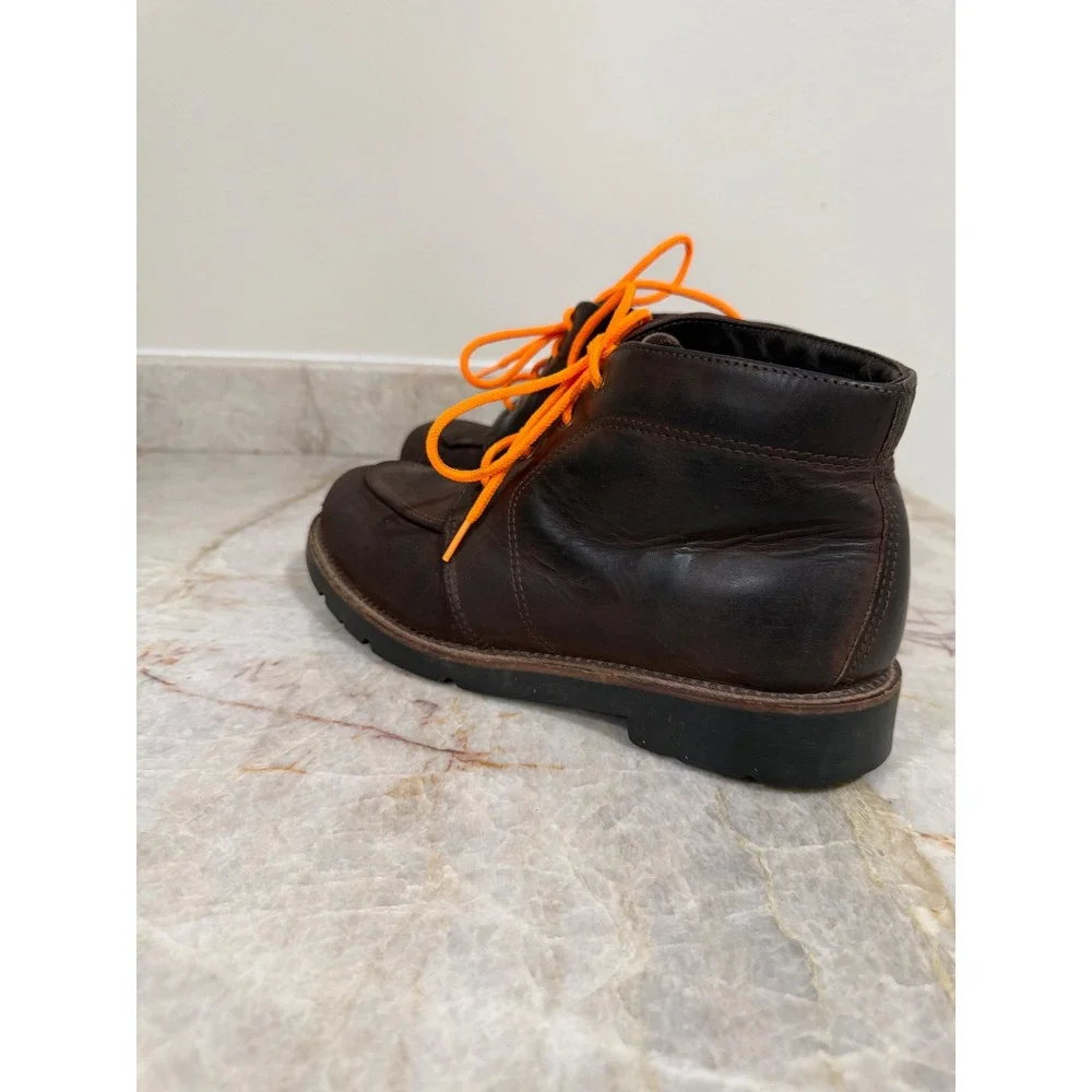 Vintage H.S. Trask Bison Leather Gore-Tex Moc Toe Chukka Boots USA Men's 8.5/9